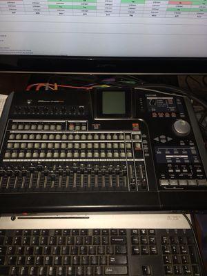 My TASCAM 2488 Neo. 24 tracks ready to record.