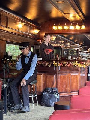 Lounge car bar