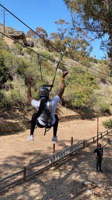 Zip lining