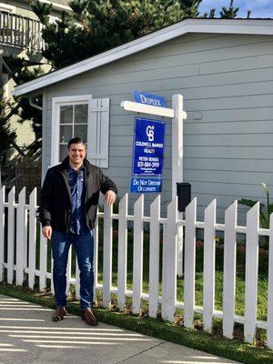 Standing outside of my new listing at 605-607 2nd St in Pacific Grove! This duplex is listed at $1,050,000! This wont last so call me today!