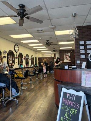 Beauty make over chairs.