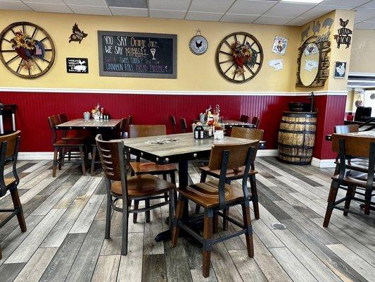 One area of the restaurant, it's a good size place since they also have a lower floor for dining.