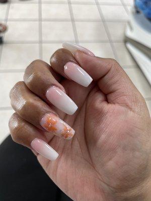 Ombré acrylic nails