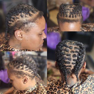 Maintenance n corn rows..