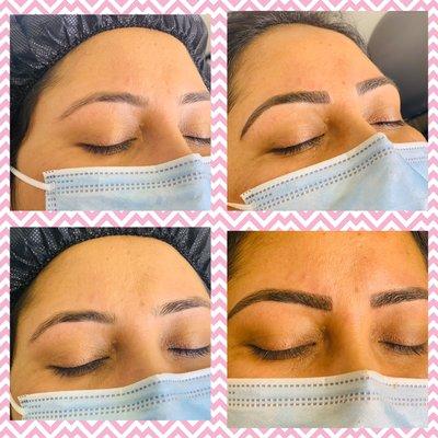 #Microblading before and after