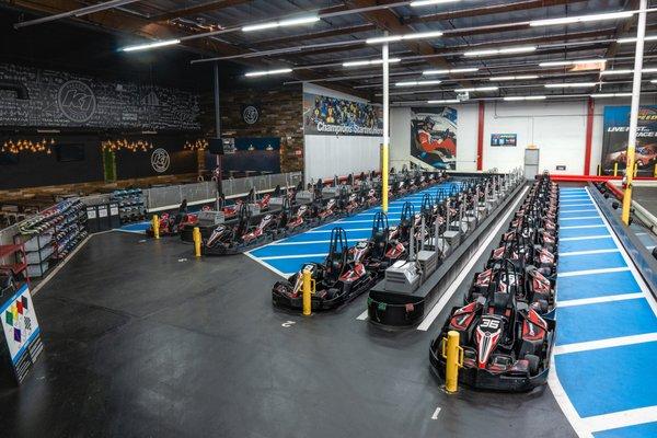 Our all-electric go karts are the fastest in the industry and can reach speeds of up to 45 mph!