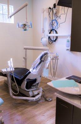 Dental chair in the operatory at Orange City dentist Cape Vista Dental