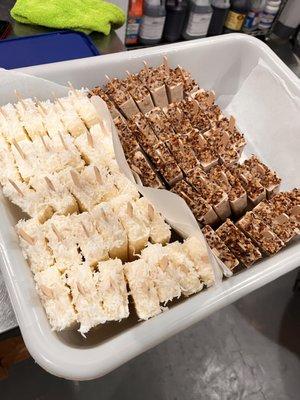 Coconut and pican popsicles