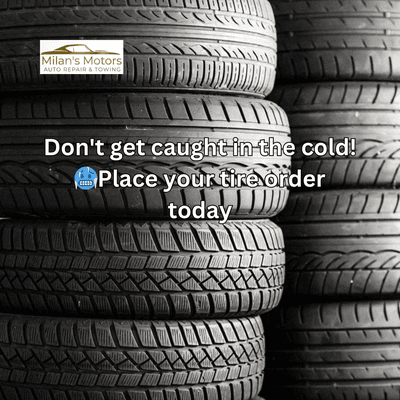 Don't wait! Schedule your winter tire appointment today