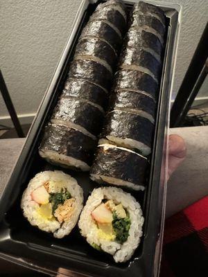 Kimbap comes in new containers. Price $7.25 as of 6/1/24