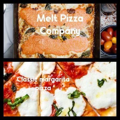 Top pizza is what we received...bottom pizza is what most expect to see a margarita pizza look like. Change is fine but this is a miss.