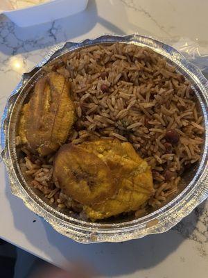 Rice & Beans and Plantains