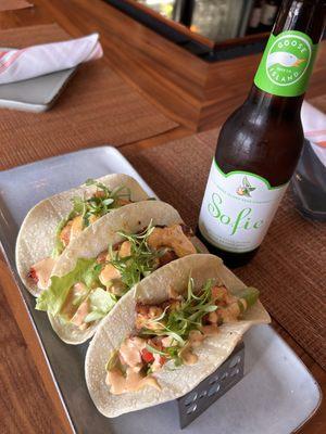 Chefs choice taco and great beers