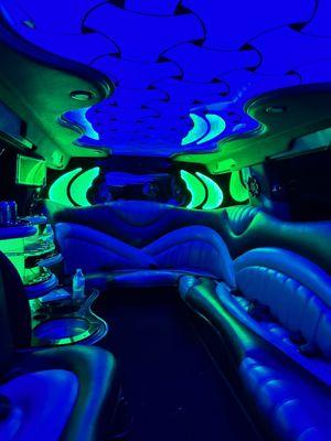 Interior limo view