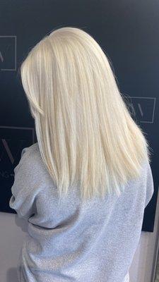 Platinum blonde transformation