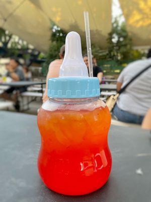 Strawberry peach lemonade from Big Baby Bottle