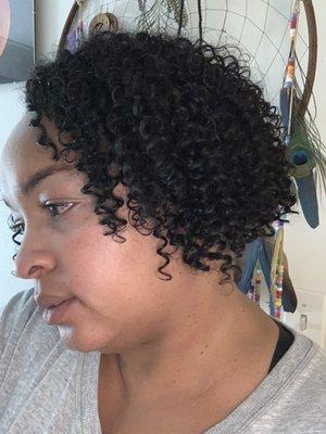 Water curl human hair crochet braids