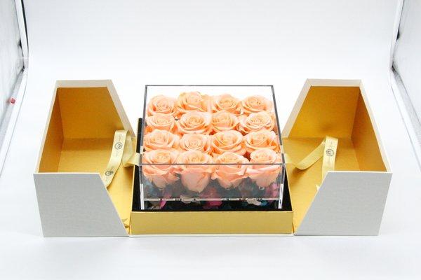 box of 16 custom roses