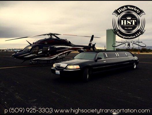 Airport limousine service.