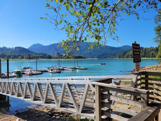 Dock with boats