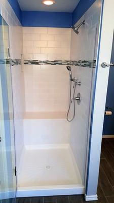 New custom shower.