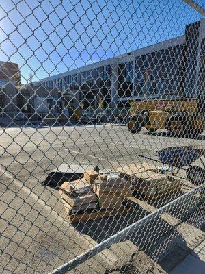 What the front of the school actually looks like for the past 2 years. Its very loud were next to a railroad.