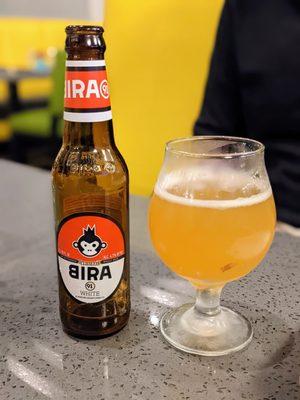 Bira White Ale. Indian beer. 12 oz. $6.99.