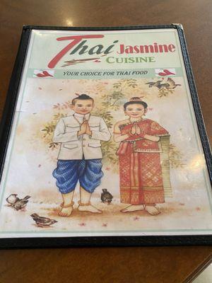 Thai jasmine menus (front)