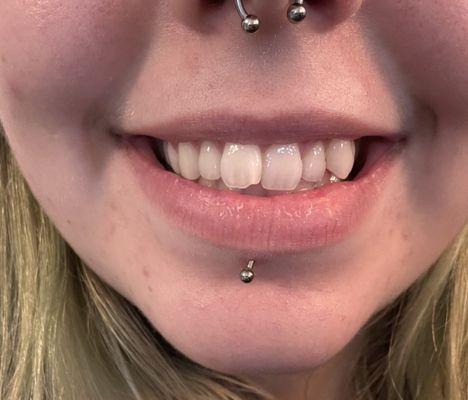 pitched labret :/