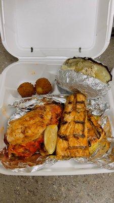 Grilled Mahi & Lobster Tail