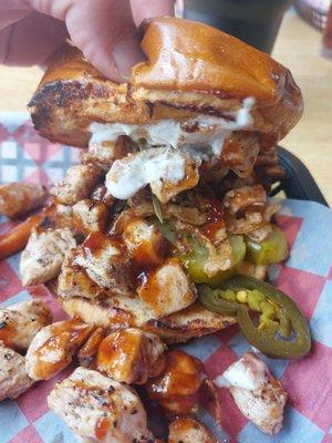 BBQ chicken sammich - pretty solid