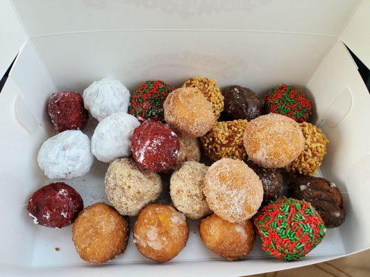 24 donut holes for $5.49... they are a golfball and a half in size!