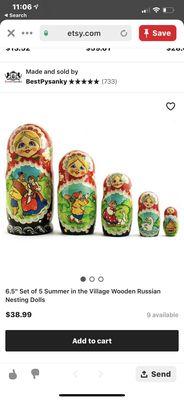 Russian Nesting dolls ~Love them