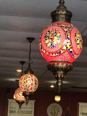 Beautiful cut glass lamps