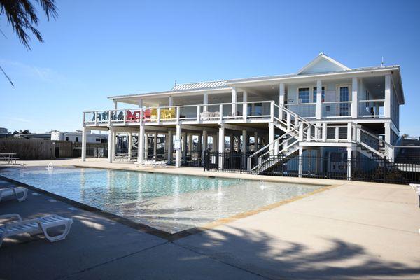 Registration Office, Camp Store, and Outdoor Pool