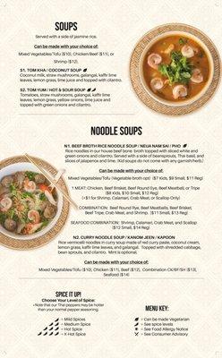 SOUPS & NOODLE SOUPS