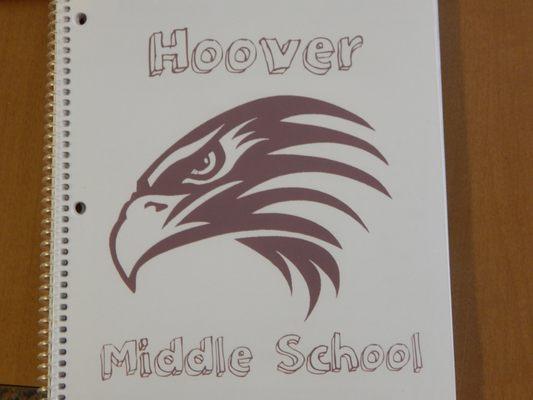 Agenda cover at Hoover MS.