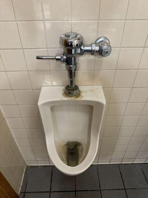 Filthy urinal.