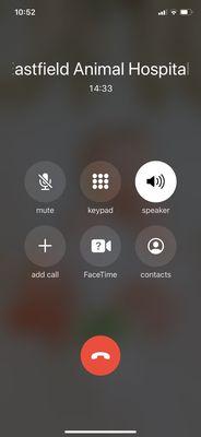 How long I was kept on hold