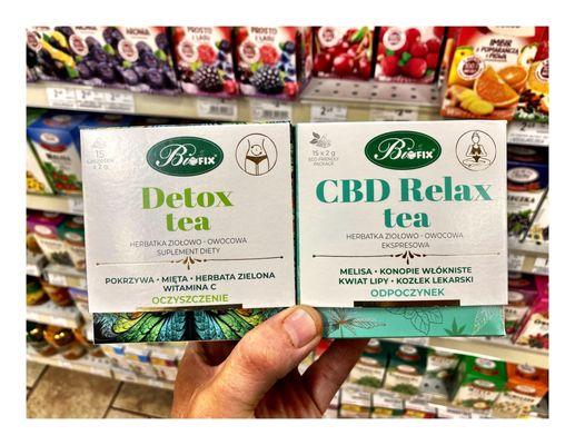 Detox & CBD Relax Tea s @ KD Market. Schiller Park, IL  High Quality Polish Deli Grocery Bakery Imported European Good Liquor & Beer .Cool!