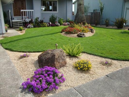 A residential putting green.