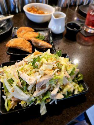 Original Chinese Chicken Salad and Chicken Pot Stickers