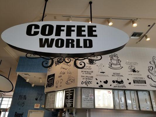 Bill Lewis visiting Coffee World located at the Indian River Mall in Vero Beach, Florida.