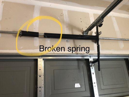 Garage door spring