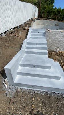 Sand wash finish steps