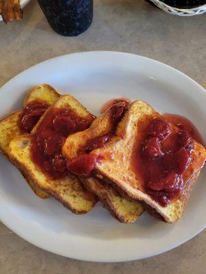 This was the strawberry French toast