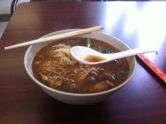 Beef noodle soup.