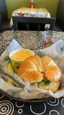 Fruity Chicken Salad on Croissant with Mac