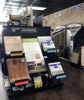 Armstrong Flooring samples onsite!