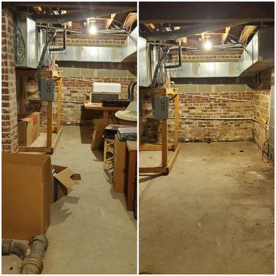 Need your basement cleared of junk call us.  Our team is ready to remove it.